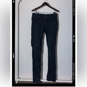 Nudie Jeans Thin Finn Dry Black Coated Jeans